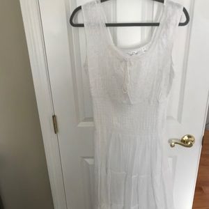 White gauze sundress